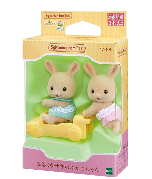 Sylvanian families gemelos conejos de leche