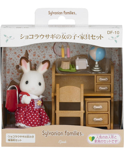 Sylvanian families set de escritorio Freya conejo chocolate