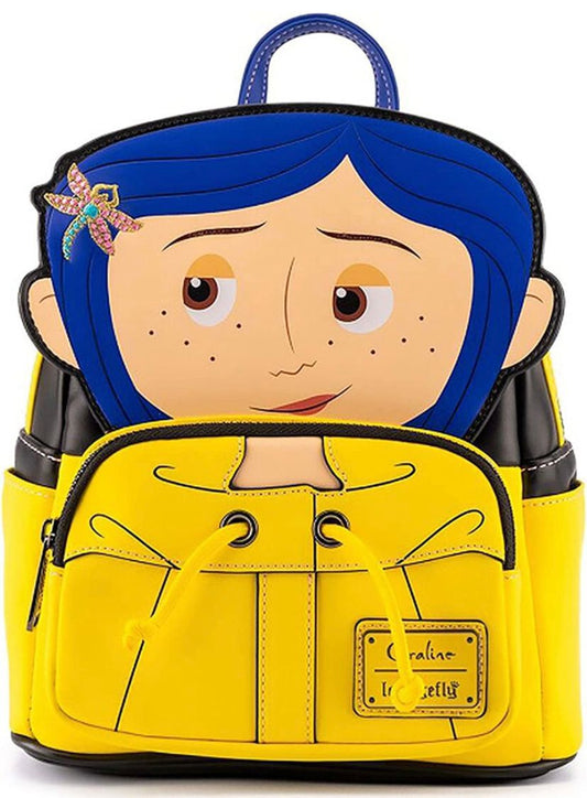 Laika Coraline loungefly raincoat mini backpack