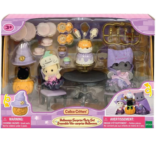 Calico critters halloween surprise party set