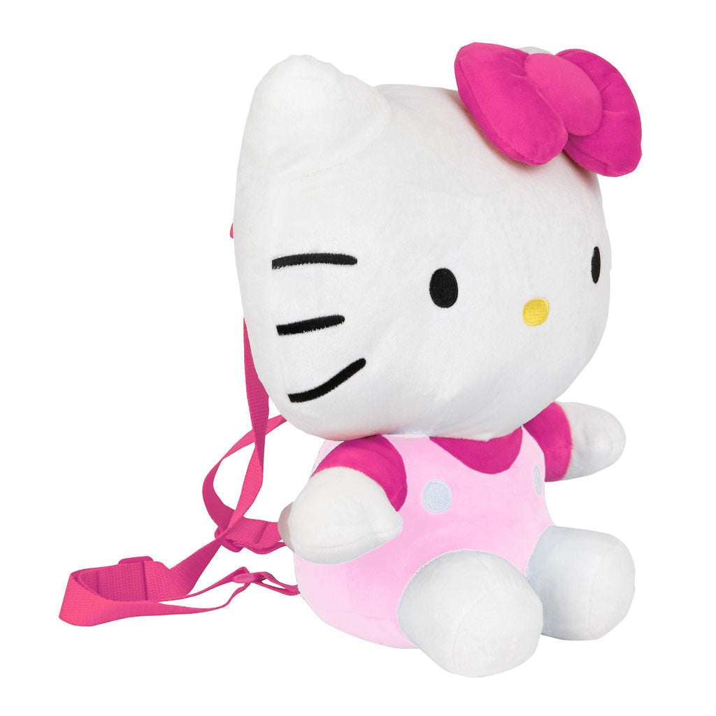 Hello kitty mochila de peluche rosa