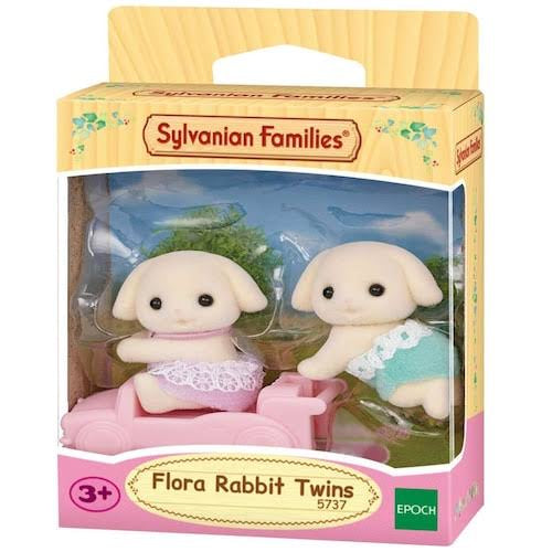 Sylvanian families conejos flora gemelos