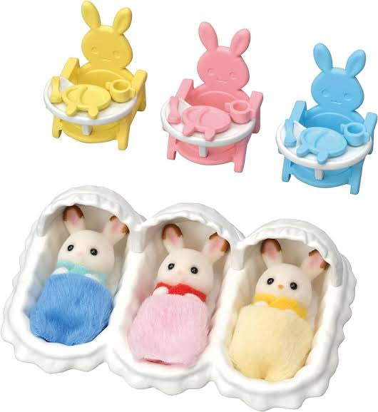 Sylvanian familes trillizos set de cuna