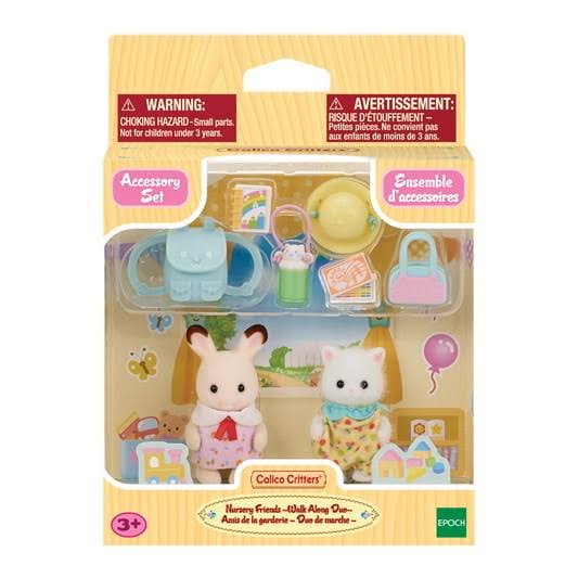 Calico Critters nursery friend walk along duo