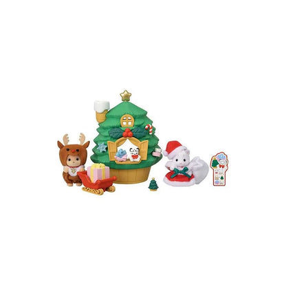 Sylvanian families baby Santa Christmas tree house 2024