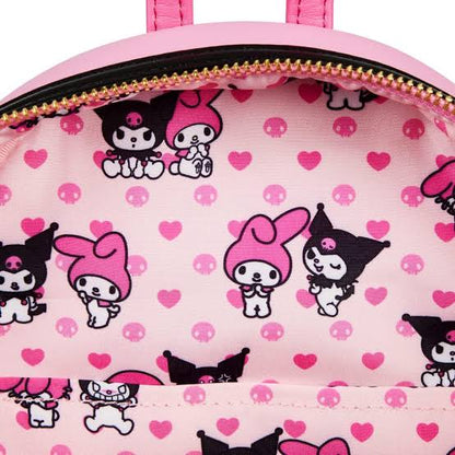 My Melody & Kuromi loungefly mini mochila