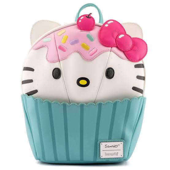 Hello Kitty loungefly cupcake mini mochila