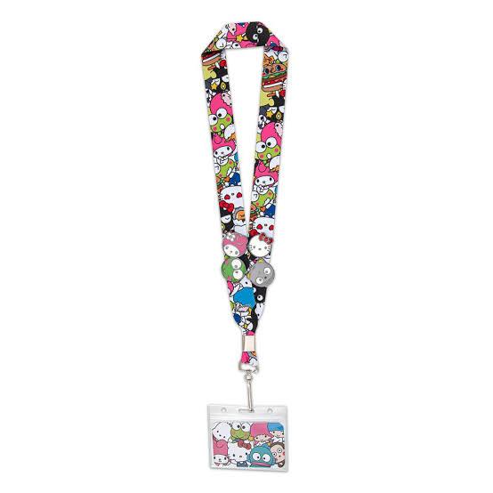 Hello Sanrio loungefly lanyard con pines