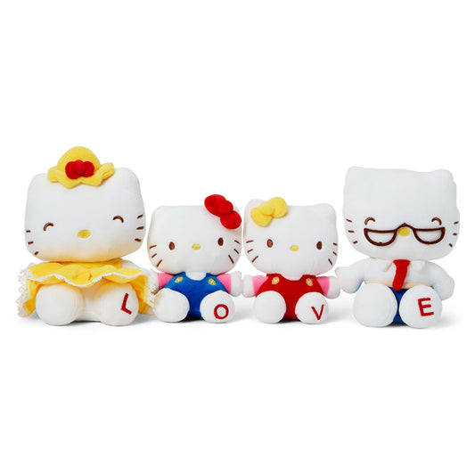 Hello Kitty sanrio set familia peluches