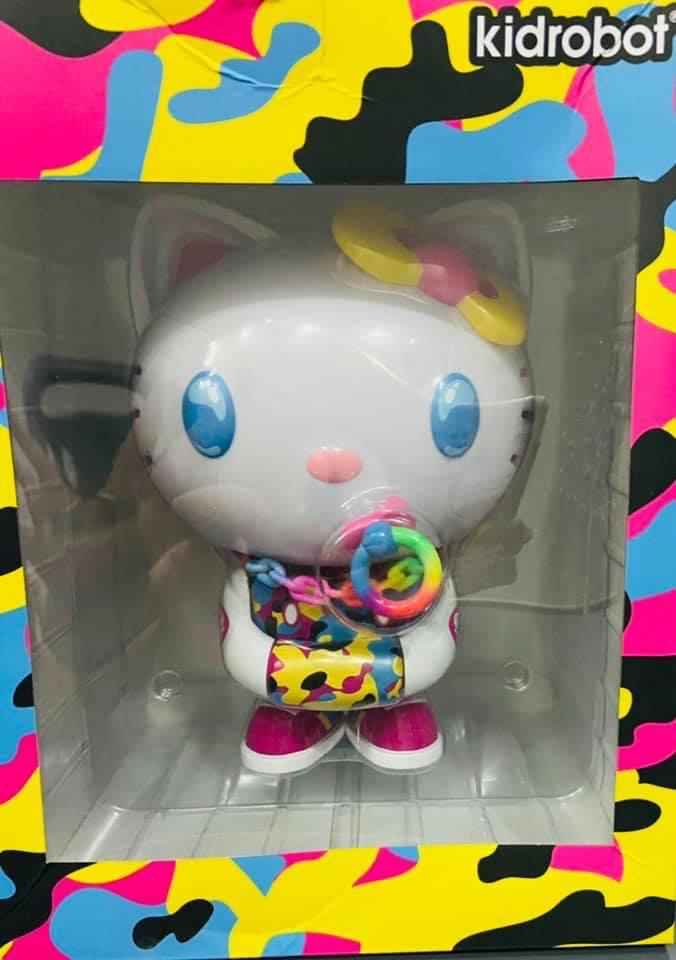 Hello Kitty kidrobot bt quicks neon camo