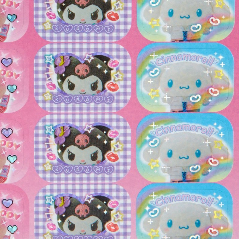 Sanrio Characters stickers holograficos (Tokimeki Heisei Kogal series)