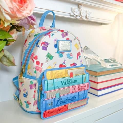 Disney loungefly libros mini mochila